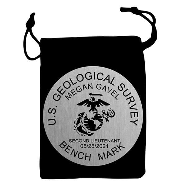 A black bag with the u. S. Geological survey logo on it