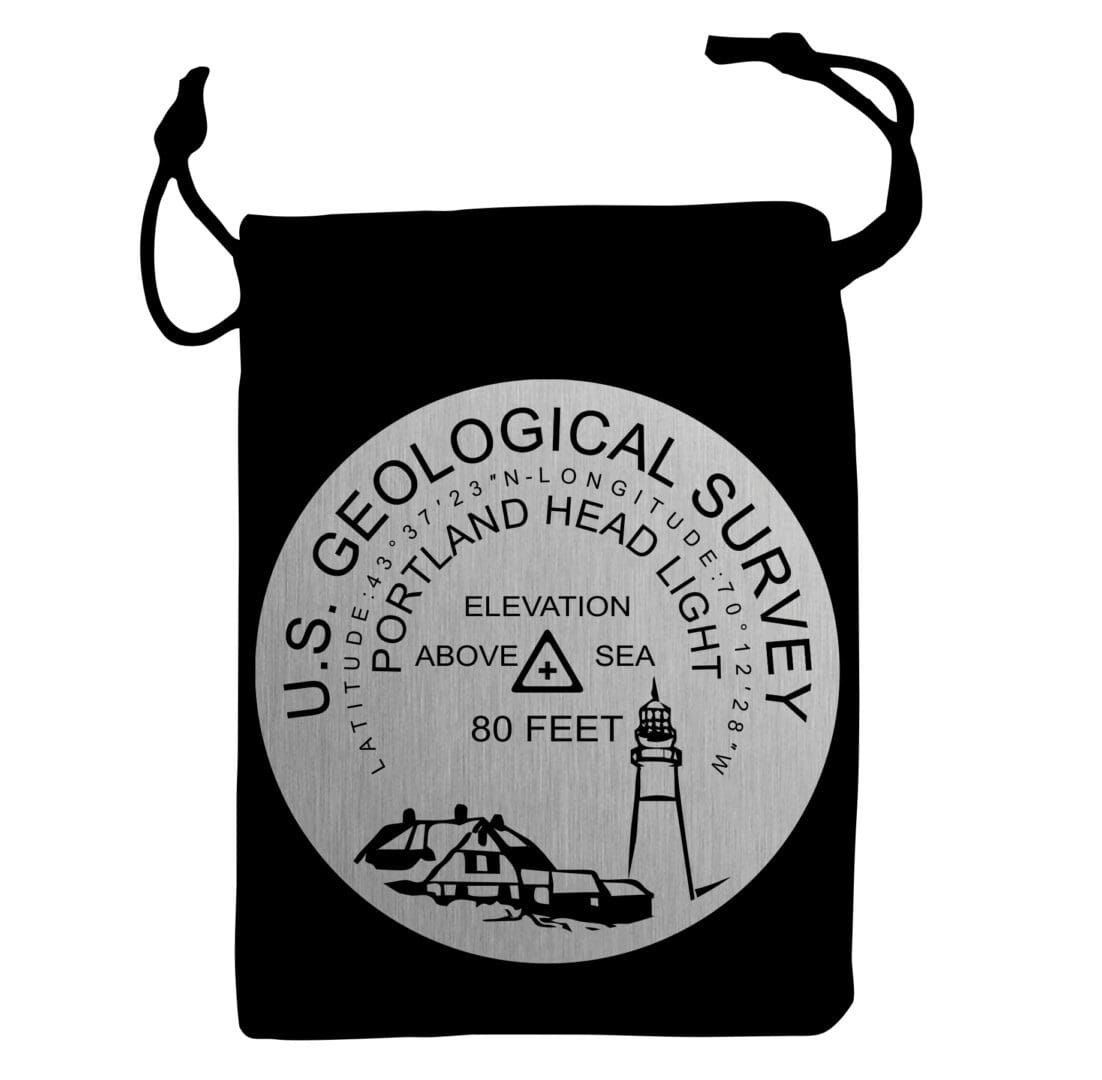 A black bag with a usgs logo on it.