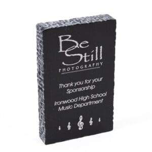 Black Marble Chisel Edged Paperweight