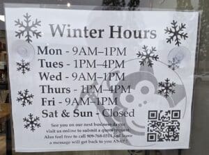 Winter Hours